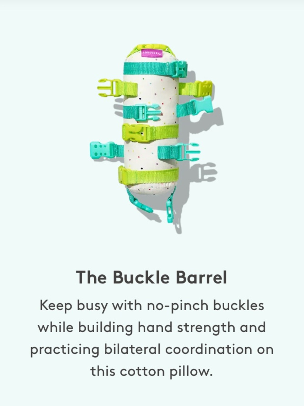 Lovevery Buckle Barrel Companion Play Kit 22-24Mo Developmental Toy Montessori